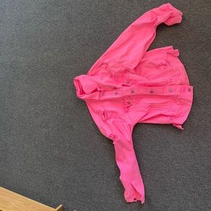 Pink carmar denim jacket